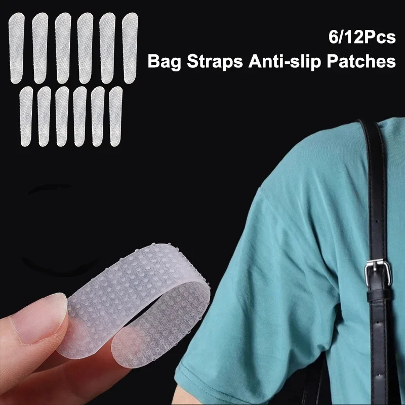 

Anti-slip Silicone Patches For Bag Straps Convenient Durable Reusable Backpack Non-slip Patch Resistant 6/12Pcs