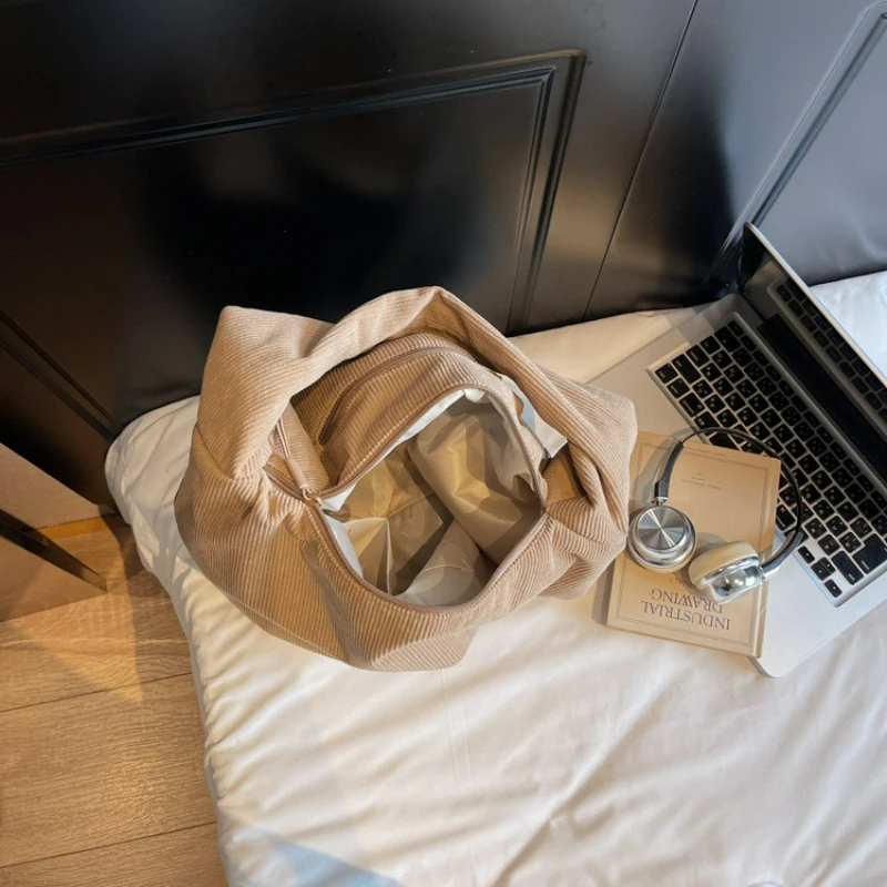 حقيبة كتف سروال قصير بسيط للنساء سعة كبيرة جودة عالية سعة كبيرة حمل حقيبة طالب كتاب موضة حقائب مدرب الركاب