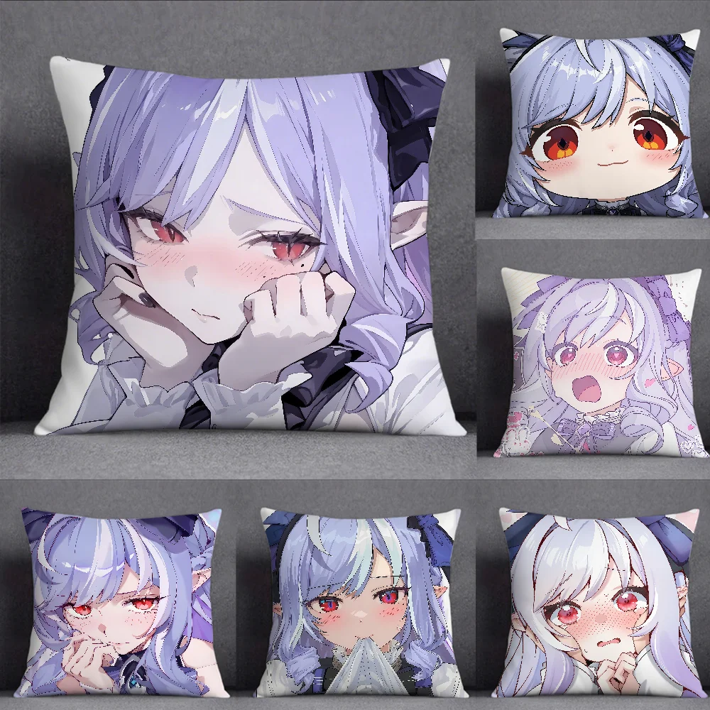 Vivian Banshee Zenless Zone Zero Cute Cushion Cover Square Double-Sided Printing Sofa Cushion Cover Pillowcase Bedroom Bedside