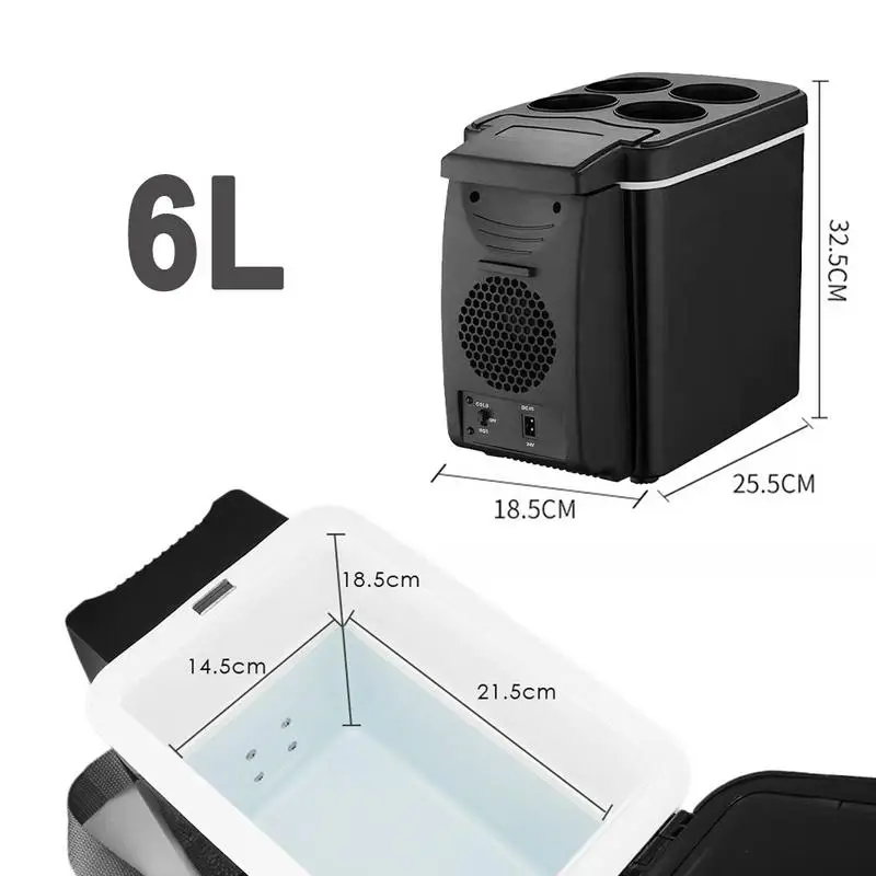 Autó Hűtő készülék 12V 6L gyorsan Elhidegedés thermoelectric autó Fagylaltgép számára Sör Mali autó Mélyhűtő Fagylaltgép  Melegítő Elektromos Hűtőszekrény Maroktelefon