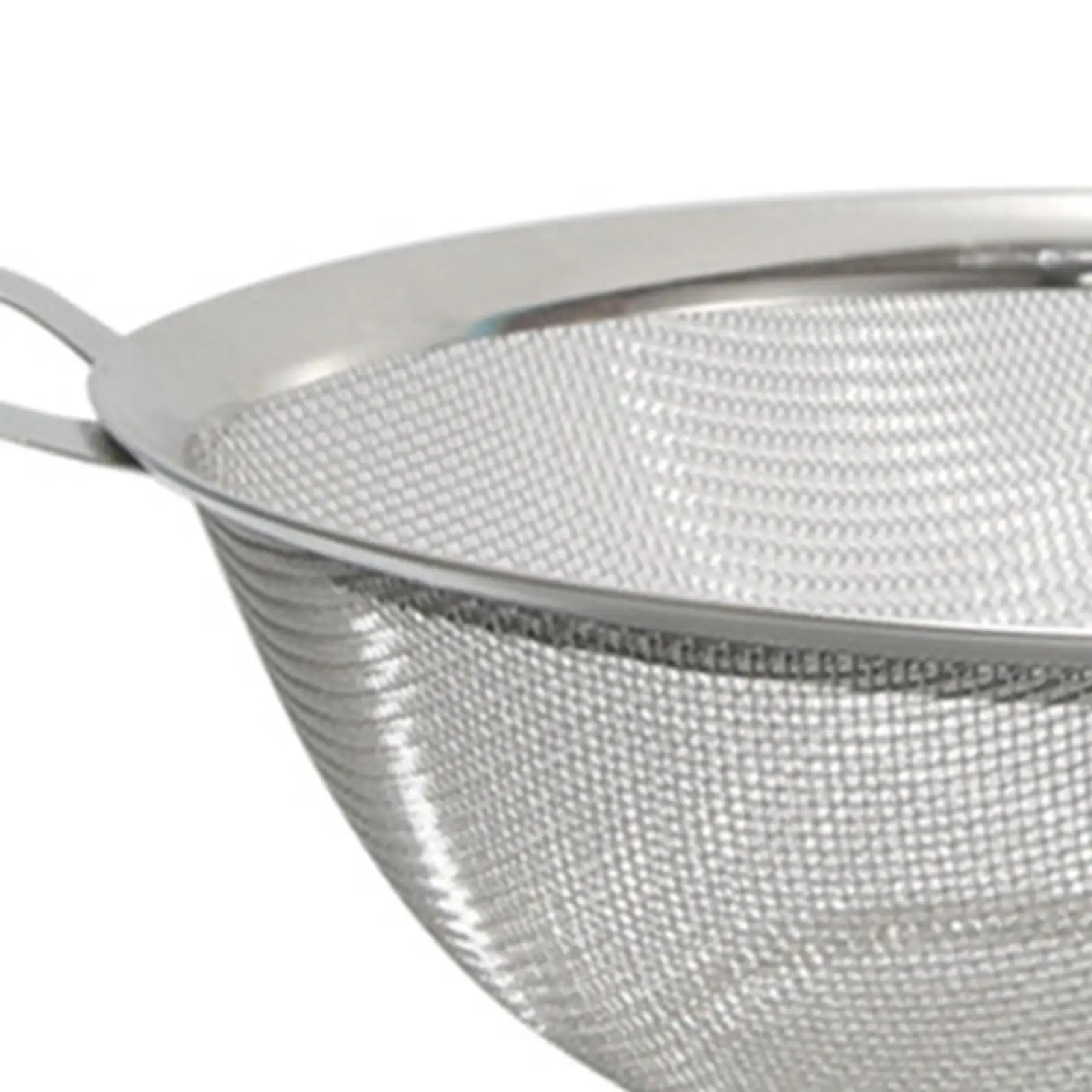 Fine Mesh Strainer Basket with Wide Rim and Hanging Hook for Rinsing Vegetables Grains Pasta Rice Kitchen Use