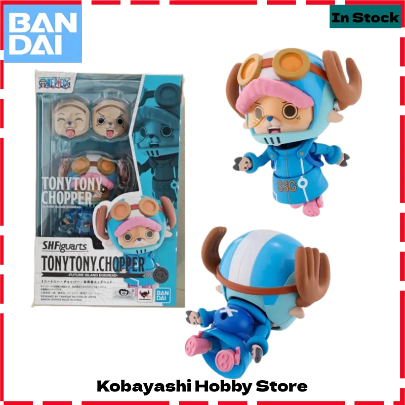 

Bandai Genuine SHF One Piece Tony Tony Chopper Future Island Egghead Collectible Action Figure Gift for Kids