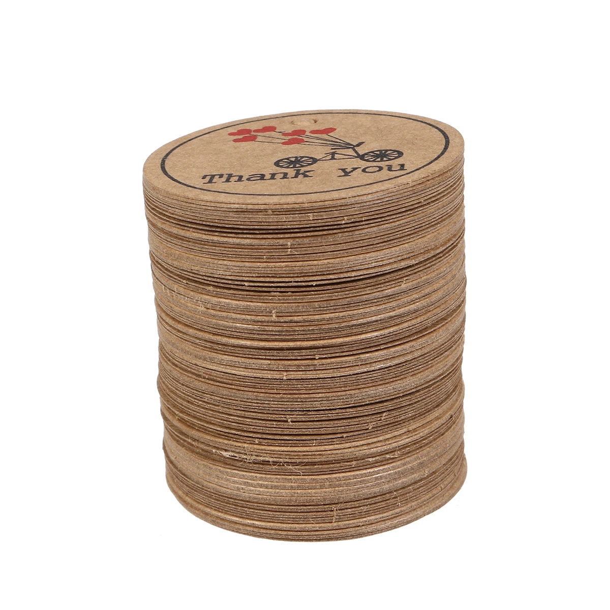 200 шт., подарочные бирки из крафт-бумаги, круглые, с изображением сердца, декоративные принадлежности для свадебной вечеринки, выпечки, магазина