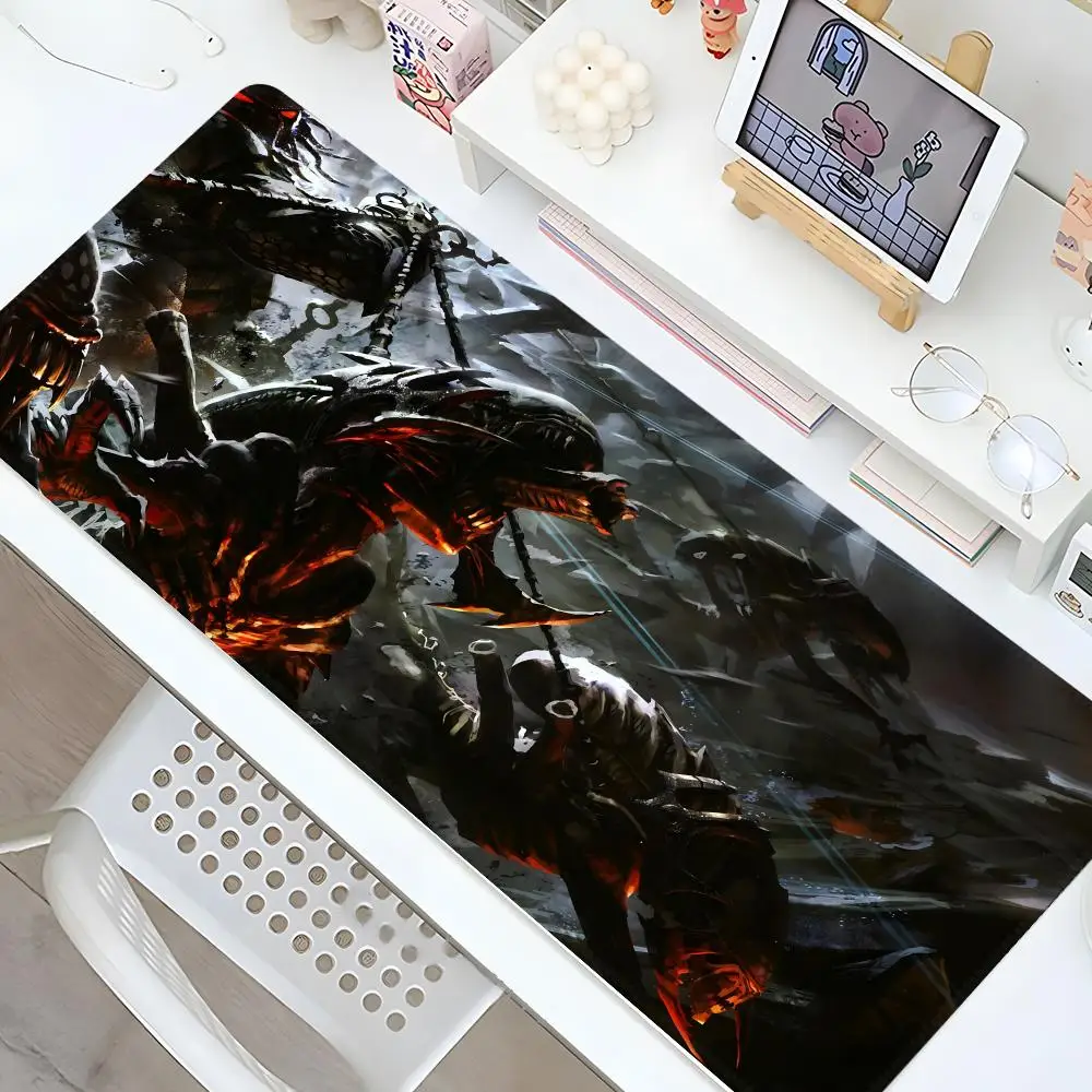 Alien Movie Mouse Pad Gaming Locking Edge Big Computer Gamer Large Rubber Art Mousepad Laptop Desk Anime Mat