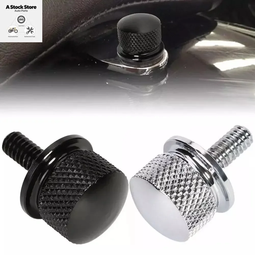 Stainless Steel Motorcycle Seat Bolt Tab Screw Mount Knob Cover for Harley Sportster Dyna Fatboy Road King Softail