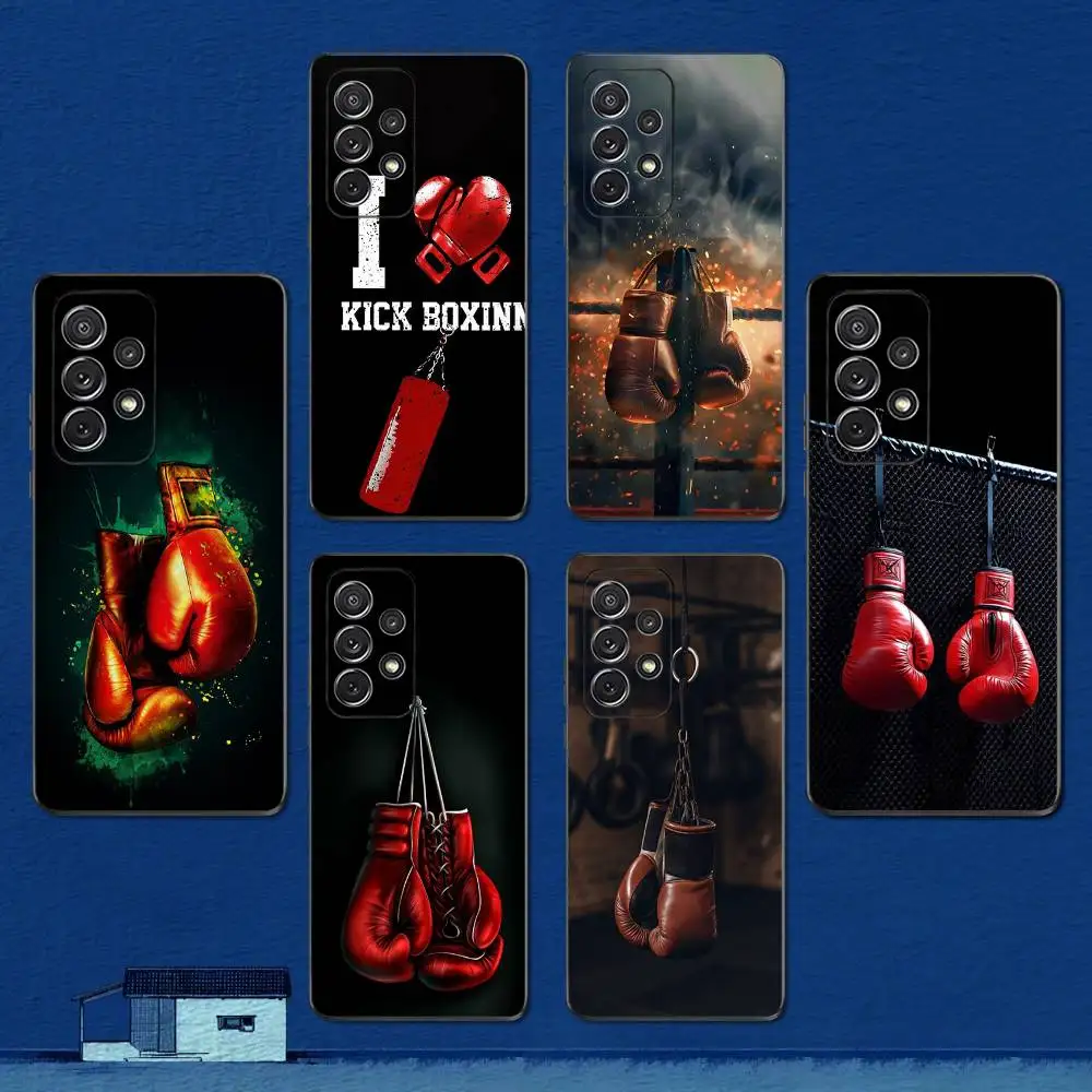 

Sports Art Boxing Gloves Phone Case For Samsung S22,S21,S20,S10,S9,S25,S24,S23,Ultra,FE,Plus,Lite,Soft Silicone Black Cover