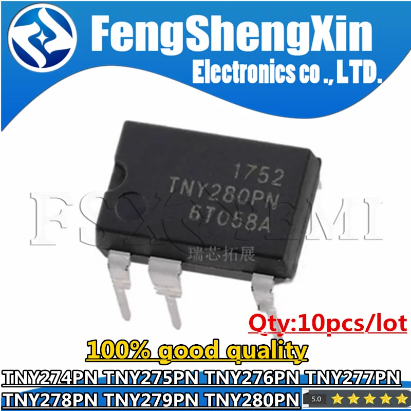 

50pcs TNY274PN TNY275PN TNY276PN TNY277PN TNY278PN TNY279PN TNY280PN DIP-7 Power management chip