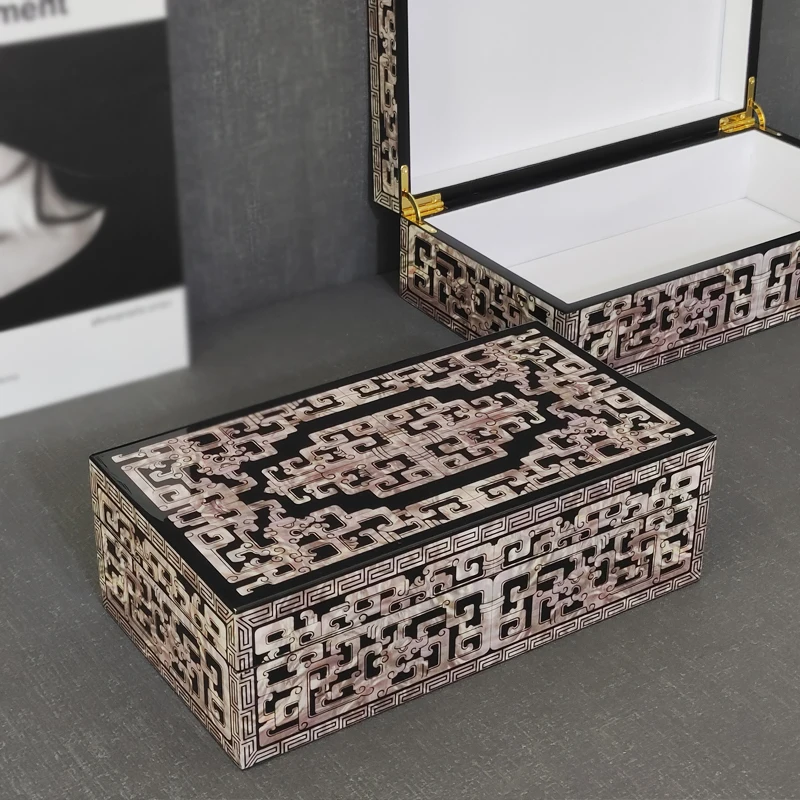 

Wooden Lacquer Finish Jewelry Box Earrings Necklaces Ring Display Case Women Jewelry Case Jewellery Organizer Container Gifts