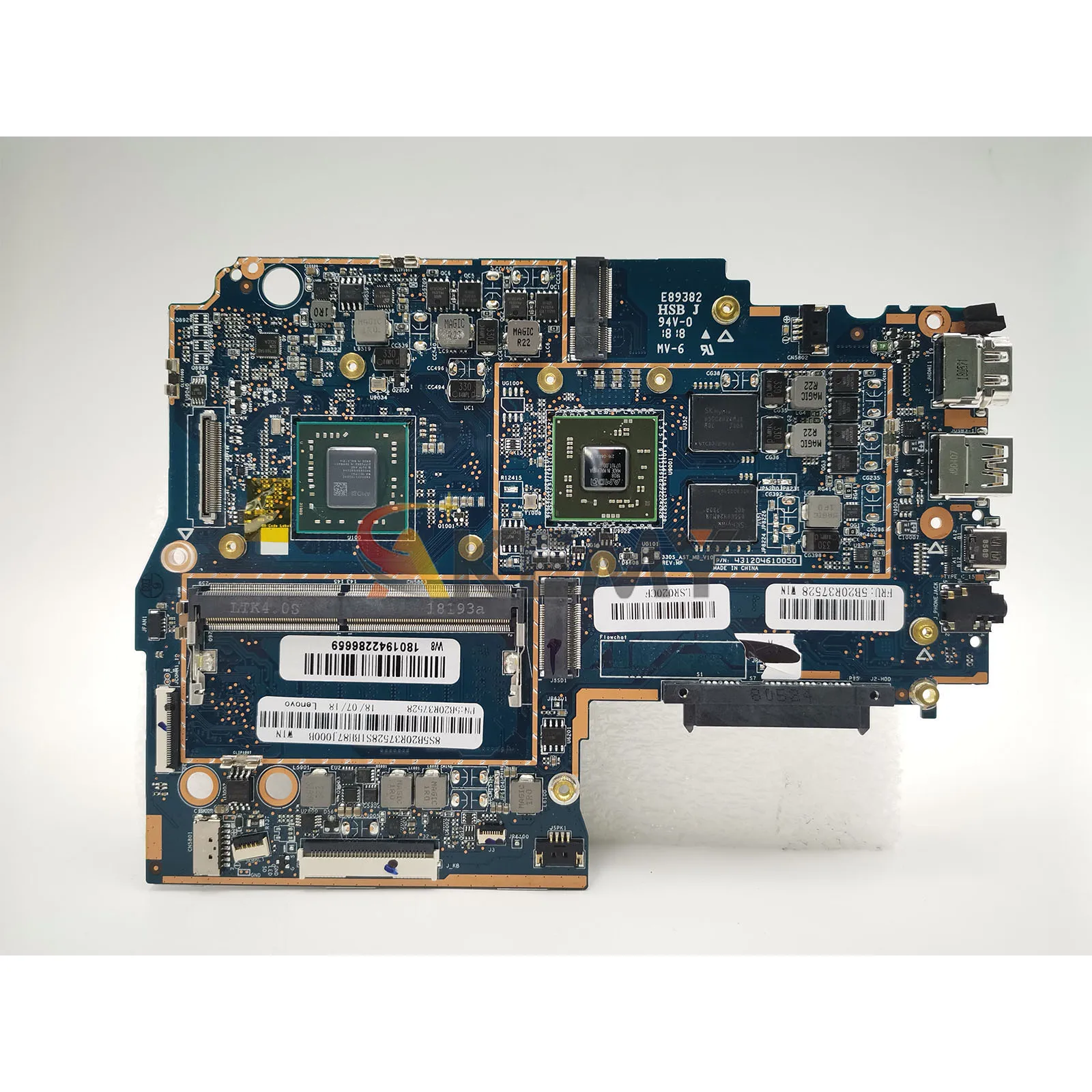 330S-15AST Laptop Motherboard Für Lenovo Ideapad 330S-15AST Mit 4GB RAM R530 2GB GPU AMD A4 A6 A9 CPU 100% Vollständig Getestet