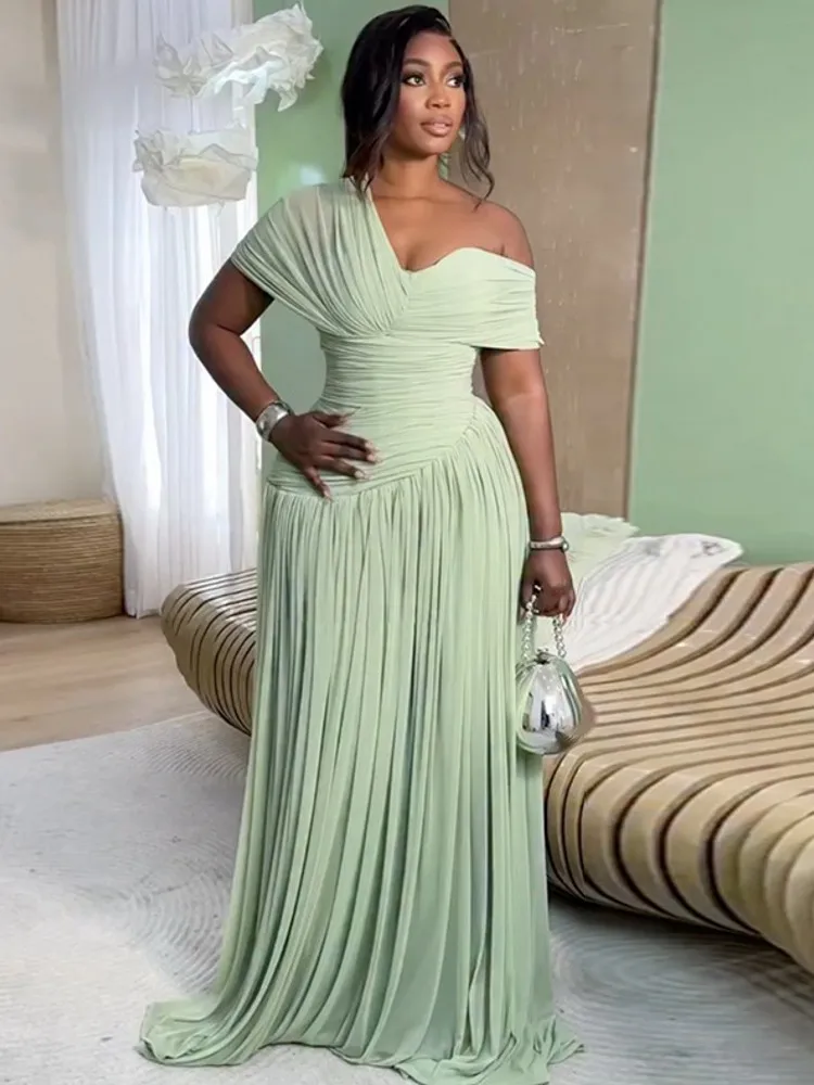 

Африканские платья для женщин, элегантное платье-макси с короткими рукавами, платье А-силуэта, женская традиционная африканская одежда, сказочные платья