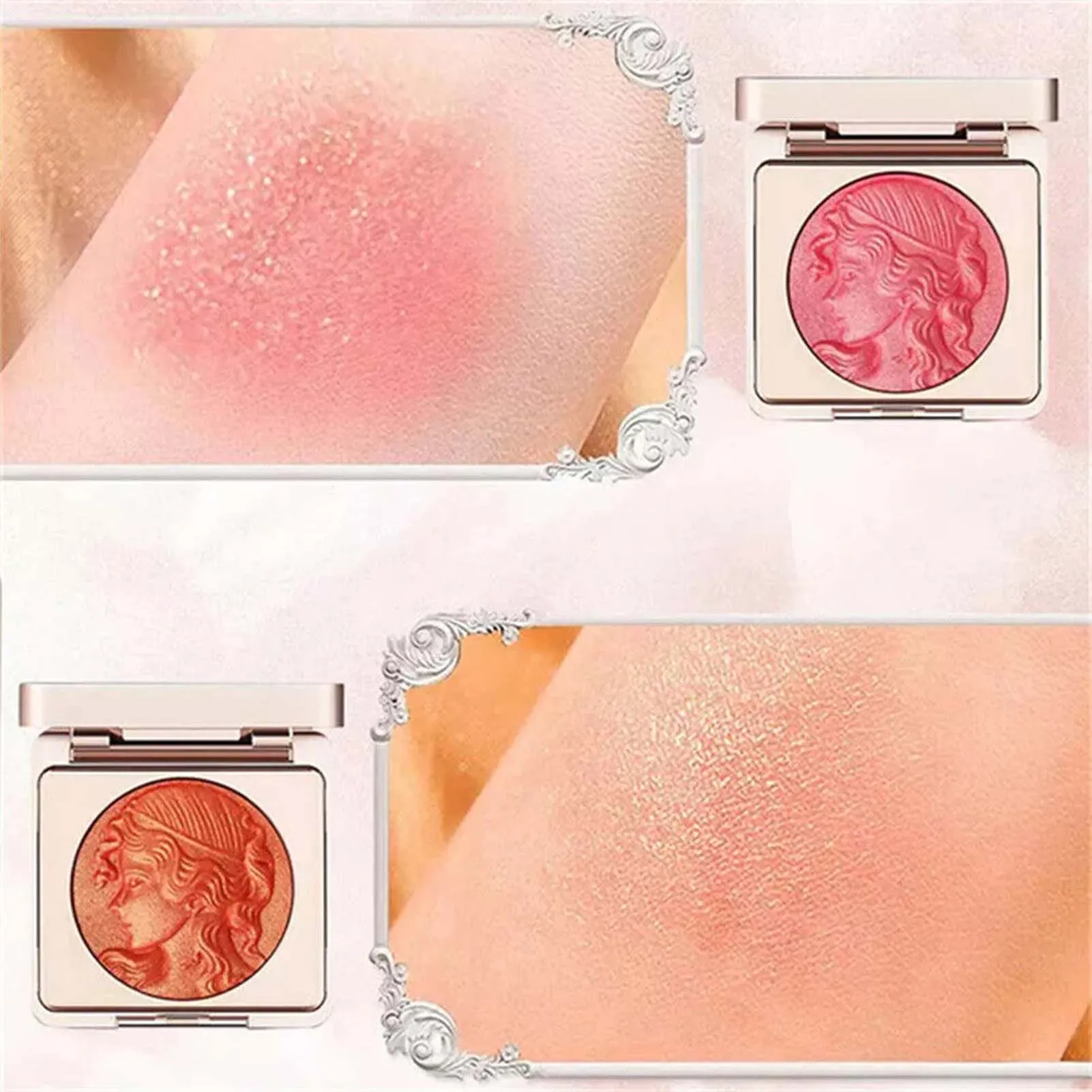 Helle Farbe erröten Puder Make-up hoch pigmentierte Rouge Make-up für Gesicht Wangen erröten Make-up