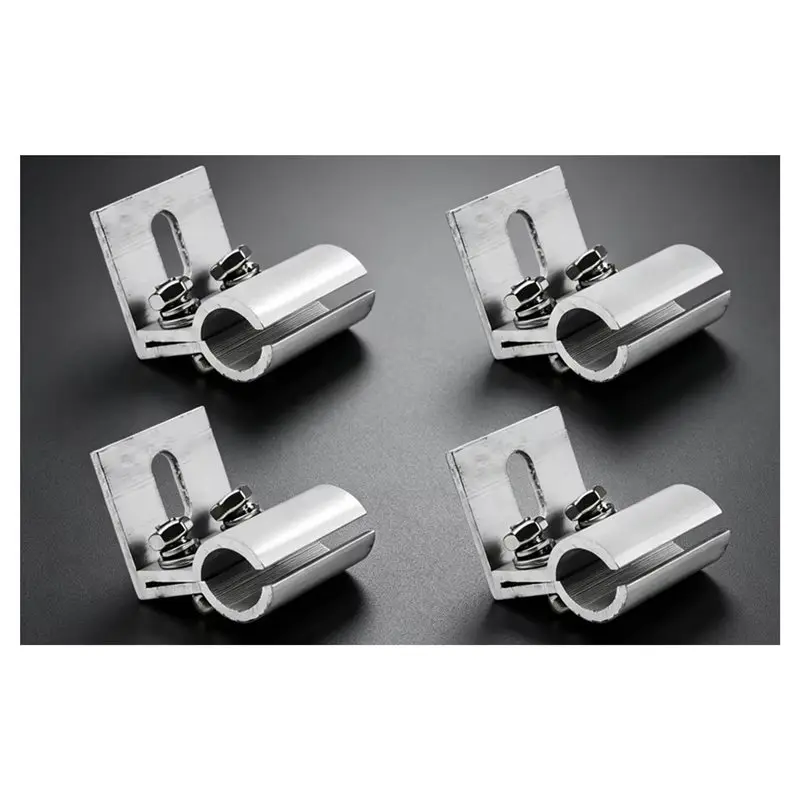 Aluminum Clamps For PV Module Racking For Solar Panel Mounting Bracket 8Pcs Solar For PV Panel Roof Tile Clamp With Fixation
