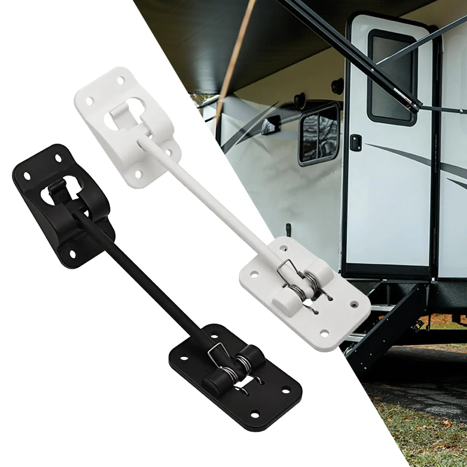 RV Accessories Entry Door Holder Durable Plastic T Style Trailer Door Latch Hook for Camper Cargo Universal Use