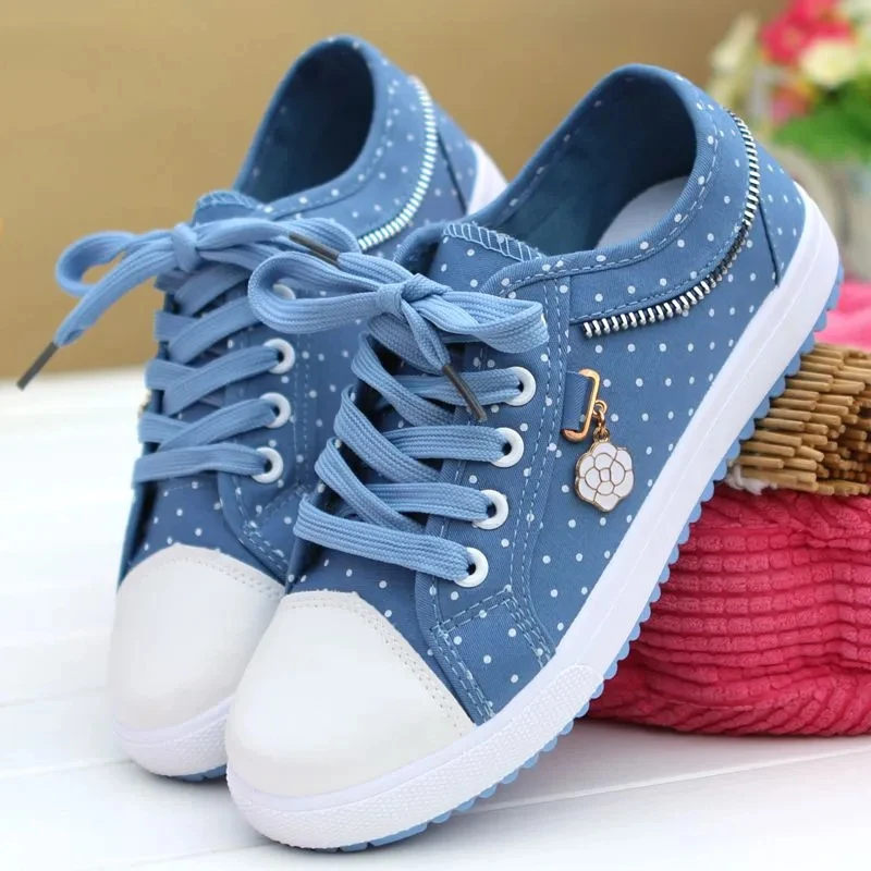 Women Sneakers Shoes 2024 Fashion Summer Casual Shoes Cutouts Lace Canvas Hollow Breathable Platform Flat Shoes Woman Zapatillas