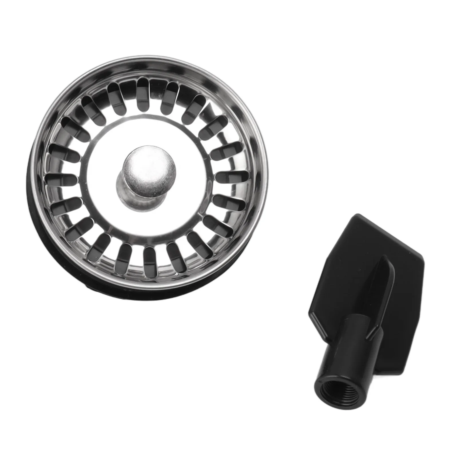 Garbage Disposer Strainer Stainless Steel Head Easy To Install Garbage Disposer Filter Polished Rust Proof ABS Copper for Home