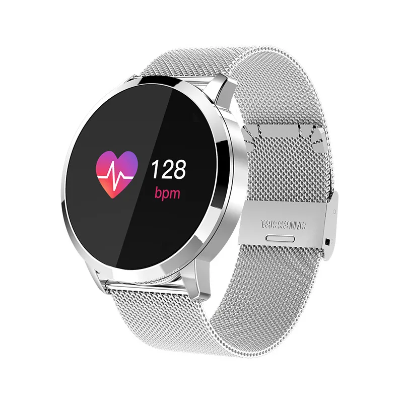 smvp Smart Watch OLED Color Screen Smartwatch women Fashion Fitness Tracker Heart Rate monitor Lady Quartz  Date Clock