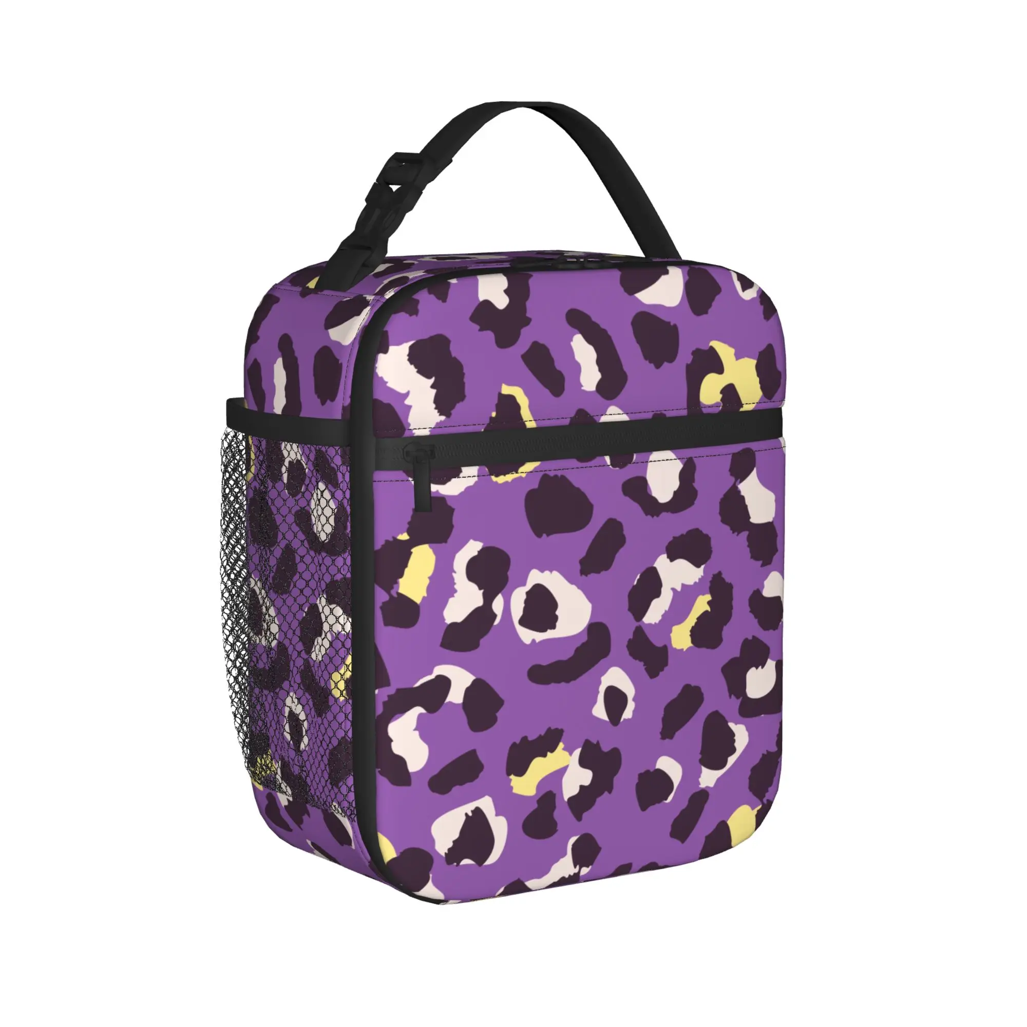 Animal Print Leopard Thermal Insulated Lunch Bags for Work  Portable Food Container Bags Thermal Cooler Lunch Box