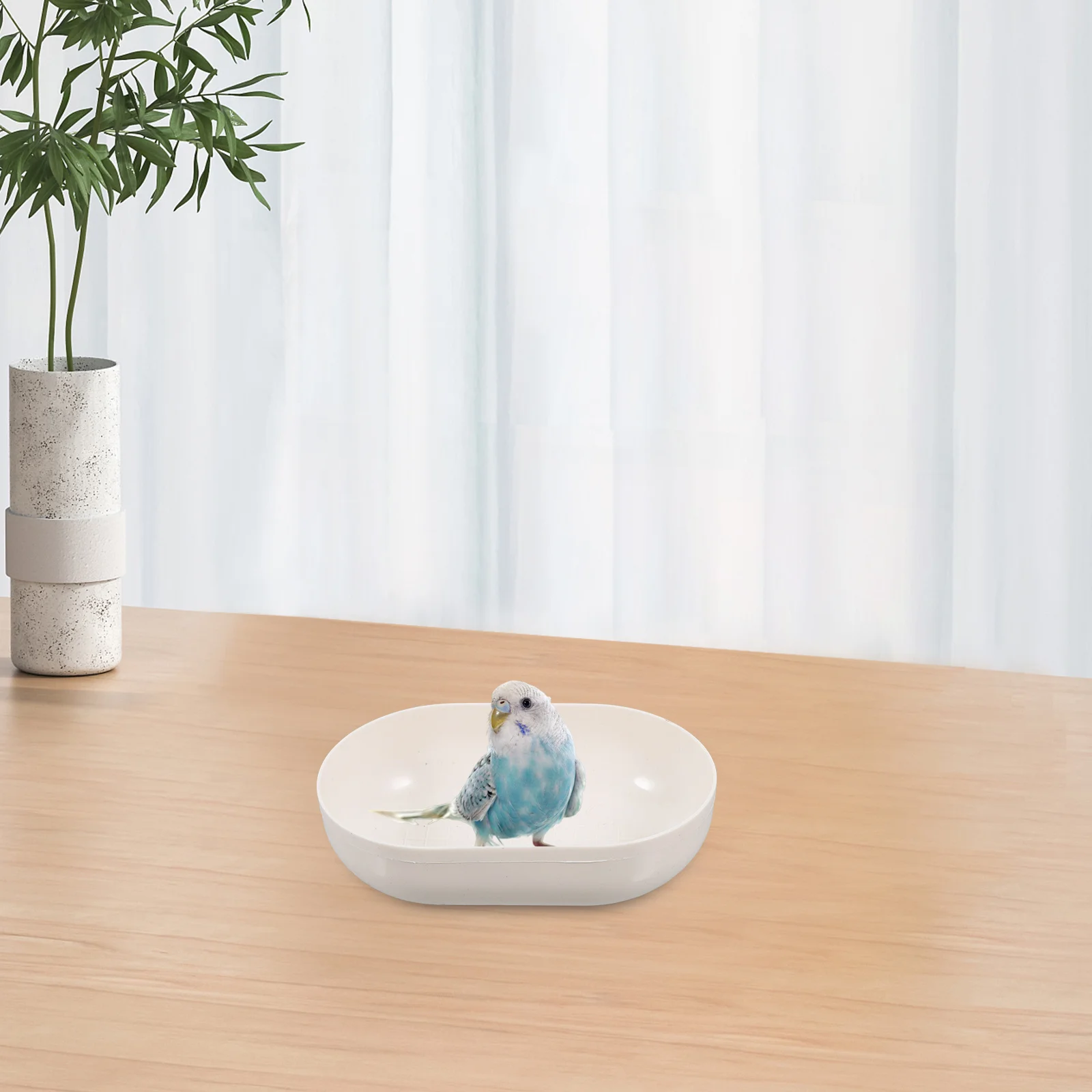 

2Pcs Plastic Bird Bath Bowl Replacement Garden Birdbath Heavy Duty for Outdoors Balcony Bird Water Feeder Water Dish