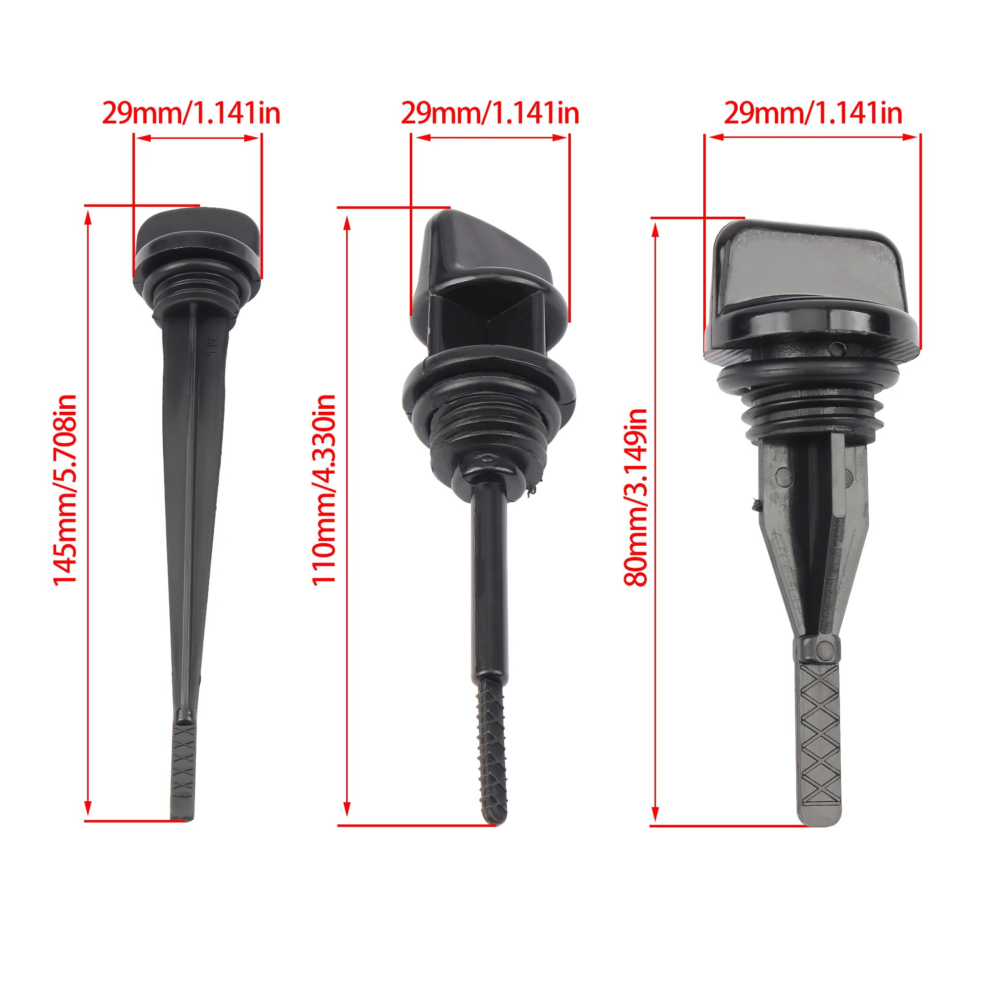 Motorcycle Oil Dipstick with Washer For 50cc JH70 90cc 110cc CG125cc 150cc GY6 125CC ATV Quad DirtBike Motocross Modified Parts