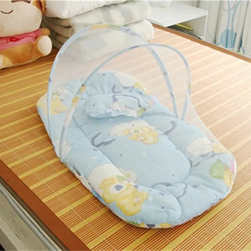 Cartoon Newborn Anti-mosquito Mesh Cover Four Season Universal Baby Bed Mosquito Net Foldable Portable Boys Girls Mosquito Net