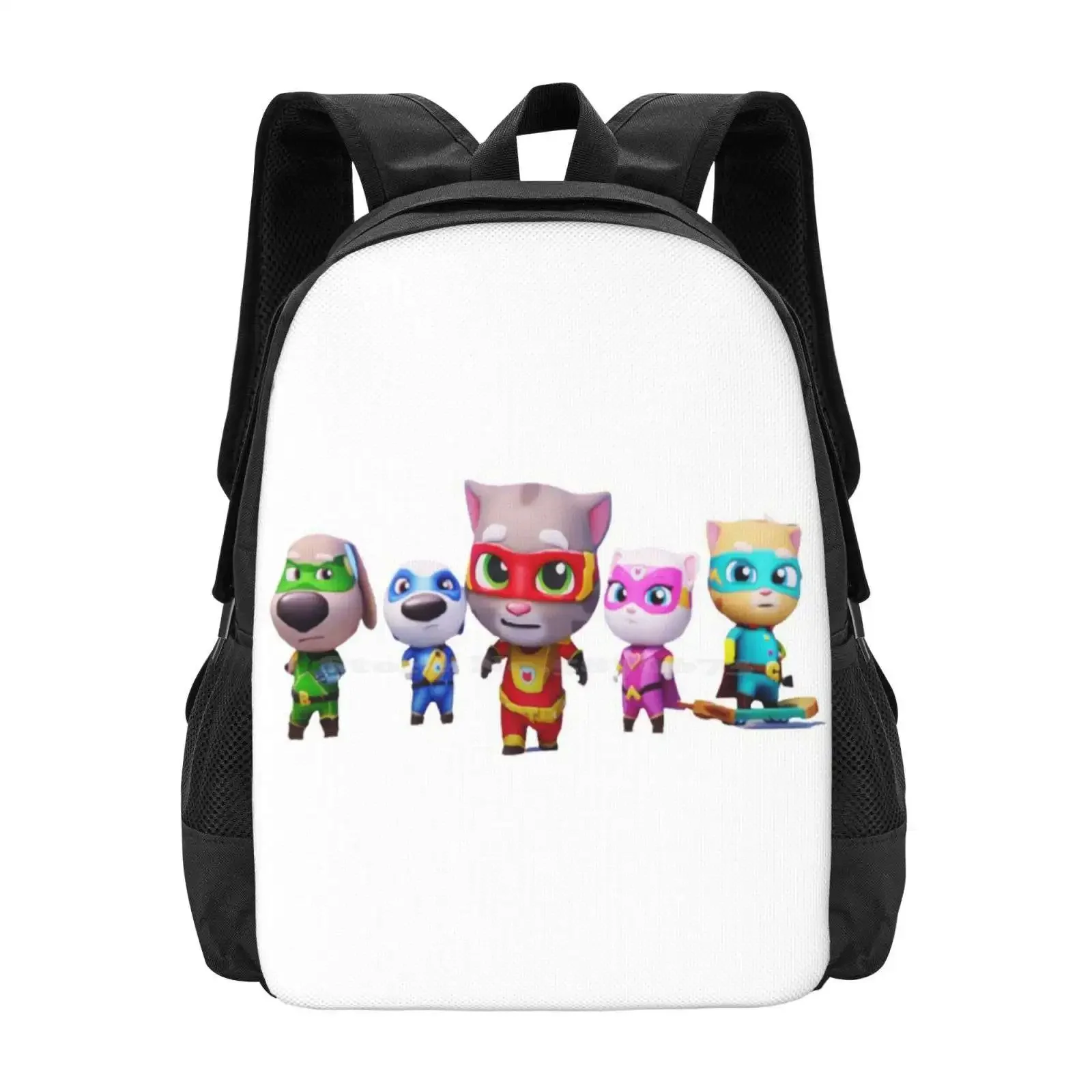 

Talking Tom And Friends Are Hero T Shirt & Mask And Sticker School Bags For Teenage Girls Laptop Travel Bags 2020 2022 2023