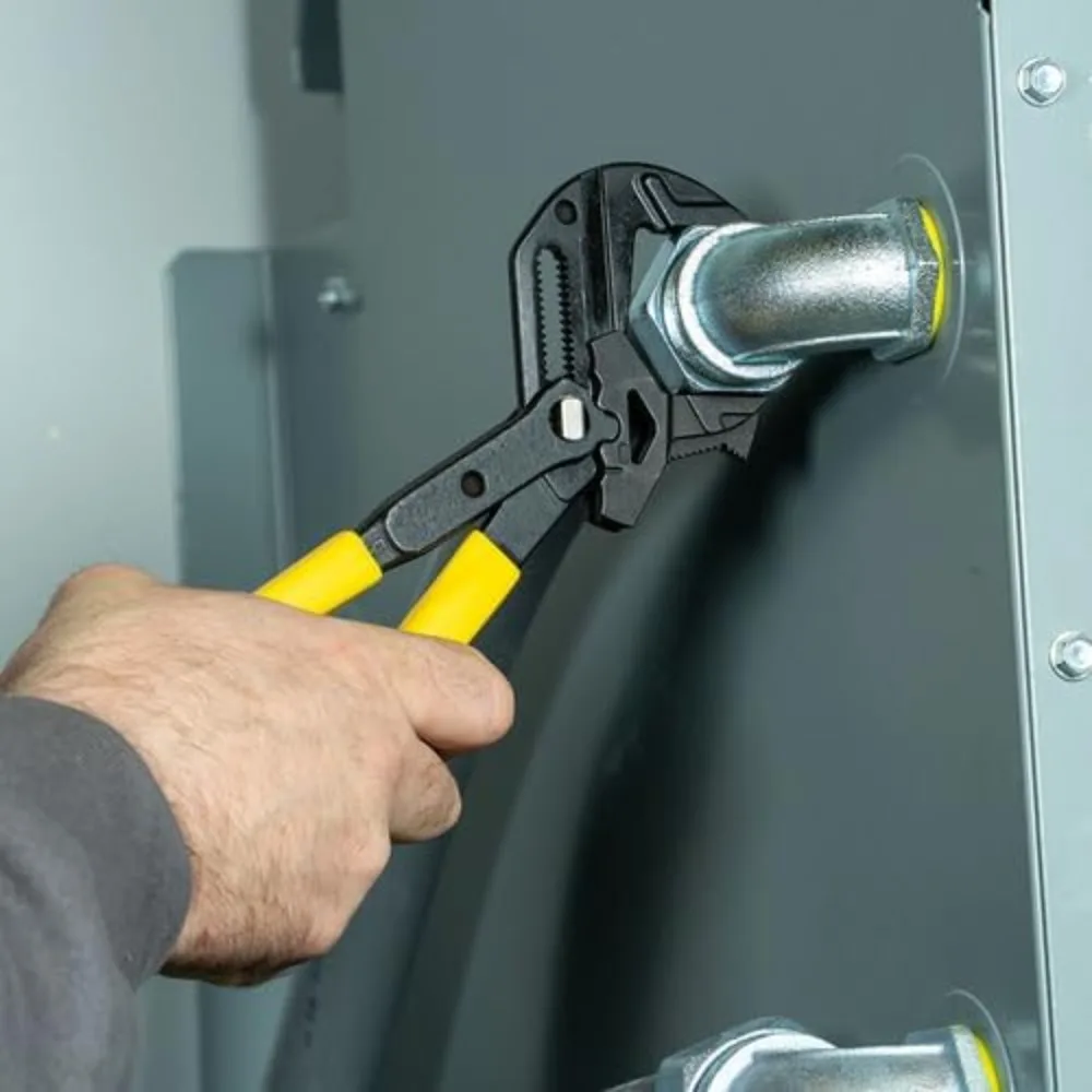 مفتاح ربط ذو طيات المضخة متعدد الاستخدام عالي التراعي من Klein Tools مع فكي قابل للتعديل على الوجهين قابل للتعديل