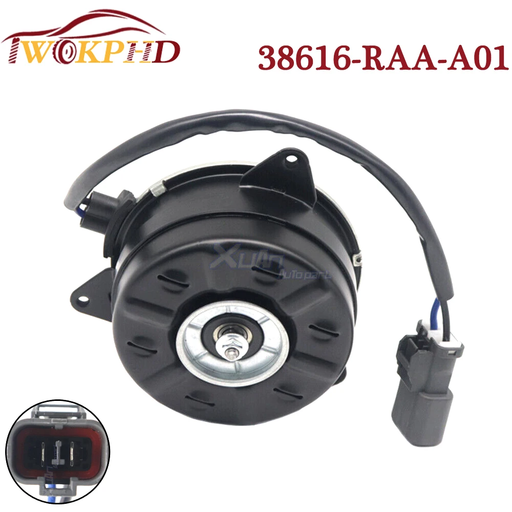 38616-RAA-A01 1PCS A/C Air Condenser Radiator Cooling Fan Motor 38616RAAA01 For Honda Accord 2.4L 2003-2007