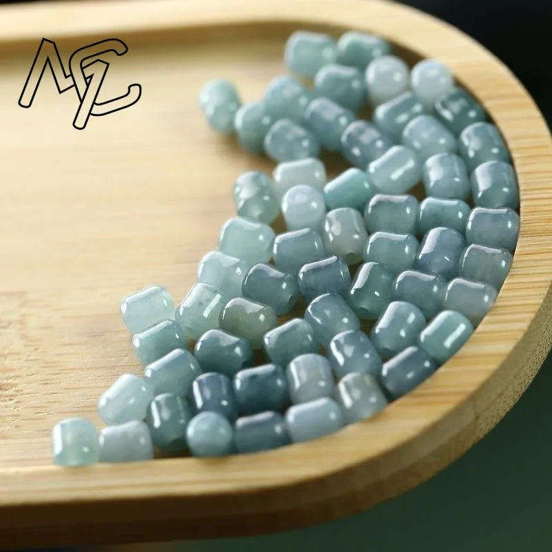 10PC Natural Jade Emerald Blue Water Leaf Gourd Beads Gourd Beads Accessories DIY Bangle Earring Charm Jewellery Luck Man Amulet - Image 5