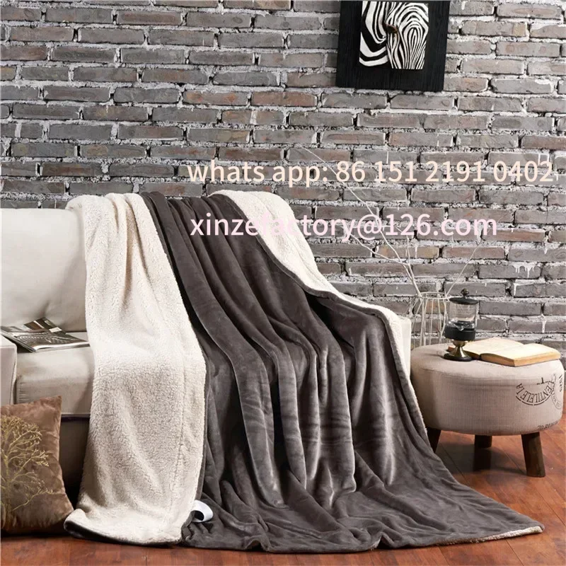 

Customizable Wool Throw Blanket Keep Warm Winter Bed Blankets Duvet Cover Camping Double Bed Cover Bedspread On The Bed