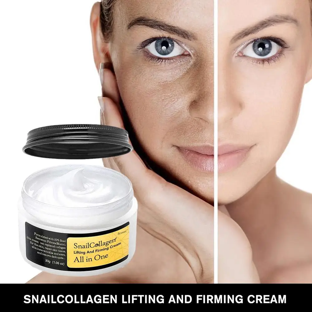 Crema facial de colágeno de Caracol, crema hidratante iluminadora, crema blanqueadora reafirmante que se desvanece, crema de líneas finas, Cosméticos Coreanos, cuidado de la piel