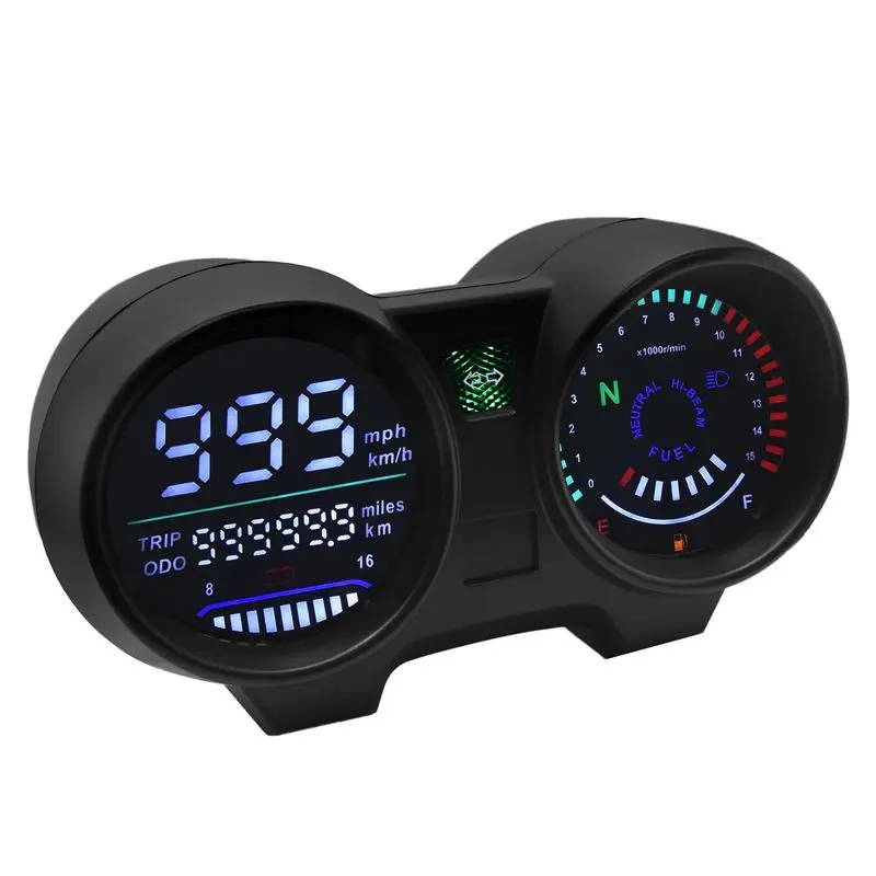 Motorcycle Speedometer LED Digital Dashboard Electronics Panel For Brazil TITAN 150 Honda CG150  Fan150 2010 2012 image 2