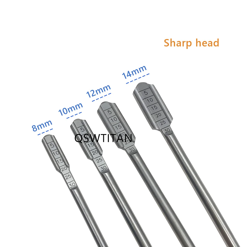 Orthopedic Instrument Medical Spine Lumbar Vertebra Intervertebral Disc Reamer Sharp Head Lamina Bone File Blade Autoclaveable