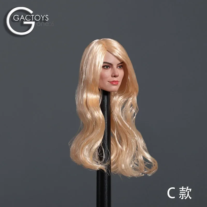 GACTOYS GC047 1/6 Margot Elise Robbie Head Sculpt Female Soldier Head Carving Model Fit 12'' Action Figure Body Dolls Toys Gifts