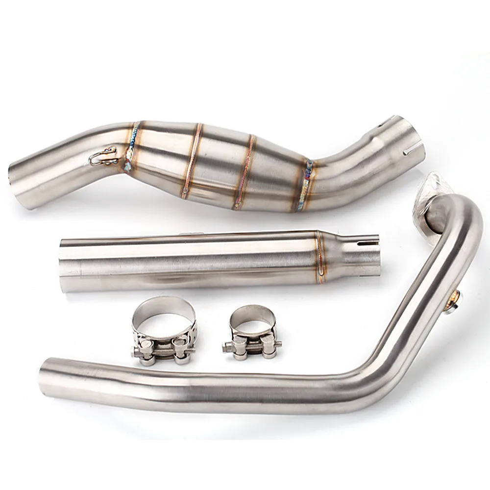 Für CFMOTO 250NK 300NK 250SR 300SR 300SS Auspuffsysteme Auspuffrohre Motorrad-Auspuffkrümmer Mittelrohr – Detail 3