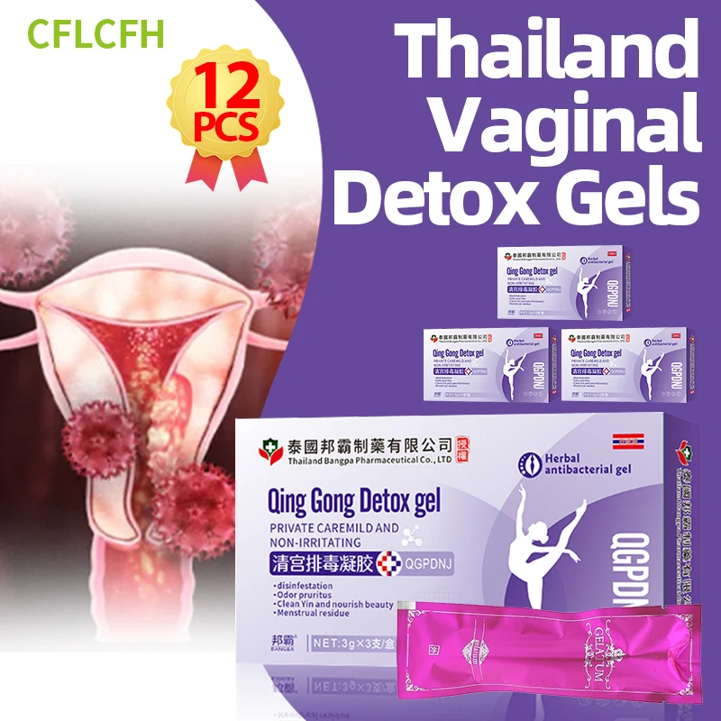 

Thailand Vaginal Womb Detox Vagina Cleaner Care Gel Vaginitis Treatment Women Vaginale Infection Feminine Hygiene 6/12pcs