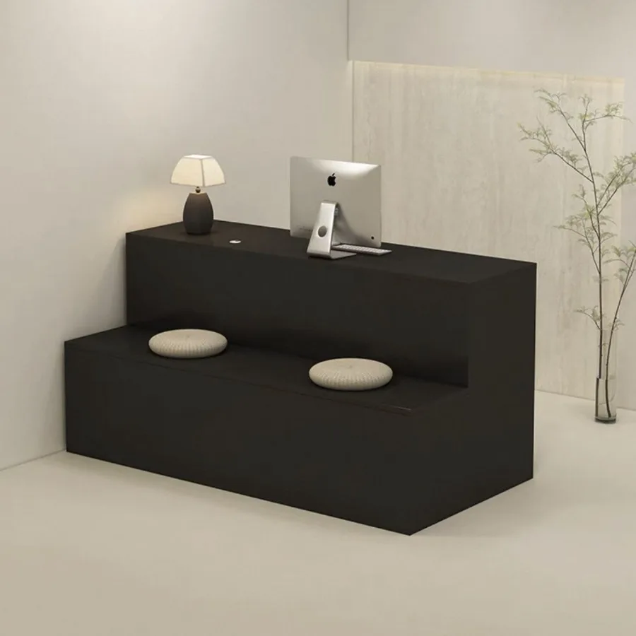 High-grade Load-bearing Reception Desk Thickened Solid Reception Desks Premium Reinforced Office Furniture Mesa De Recepção LJ40