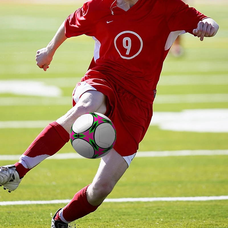 وينماكس رقم. 5 كرة قدم PU مخيطة كرة قدم عالمية من جلد البولي يوريثان 3.5-4.0 ملم