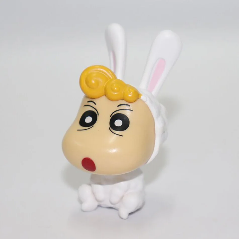 Set di Action Figure di Crayon Shin Chan, Statuette Kawaii Giapponesi da Collezione, Giocattoli da Film, Regali per Bambini