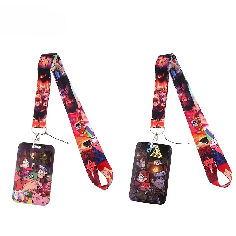 

Anime Cartoon Gravity Falls Lanyard Twins Phone Rope for Keys ID Badge Holder Neck Strap Keychain Cord Lariat Unique Gift Toy