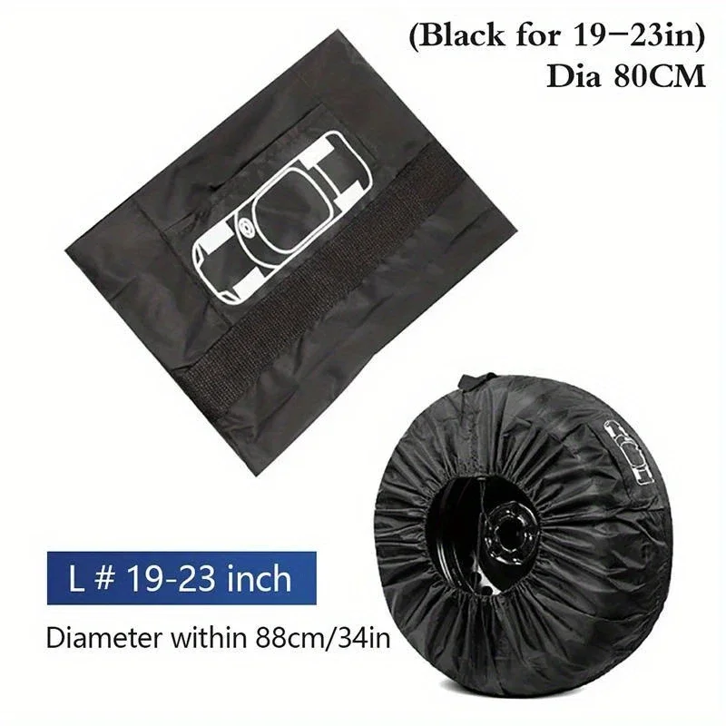 1PC Universal Tire Storage Bag, Dust‑Proof Sun‑Resistant Thick Cover for Car Spare Tire, Snow Tire Wheel Protector Accessories