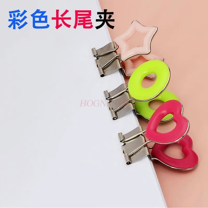 

3 шт. красочные длинные зажимы для хвоста, зажим для фонаря, зажим для билетов, многофункциональная сортировка файлов, экзаменная бумага, сине-зеленый зажим для книг, офис