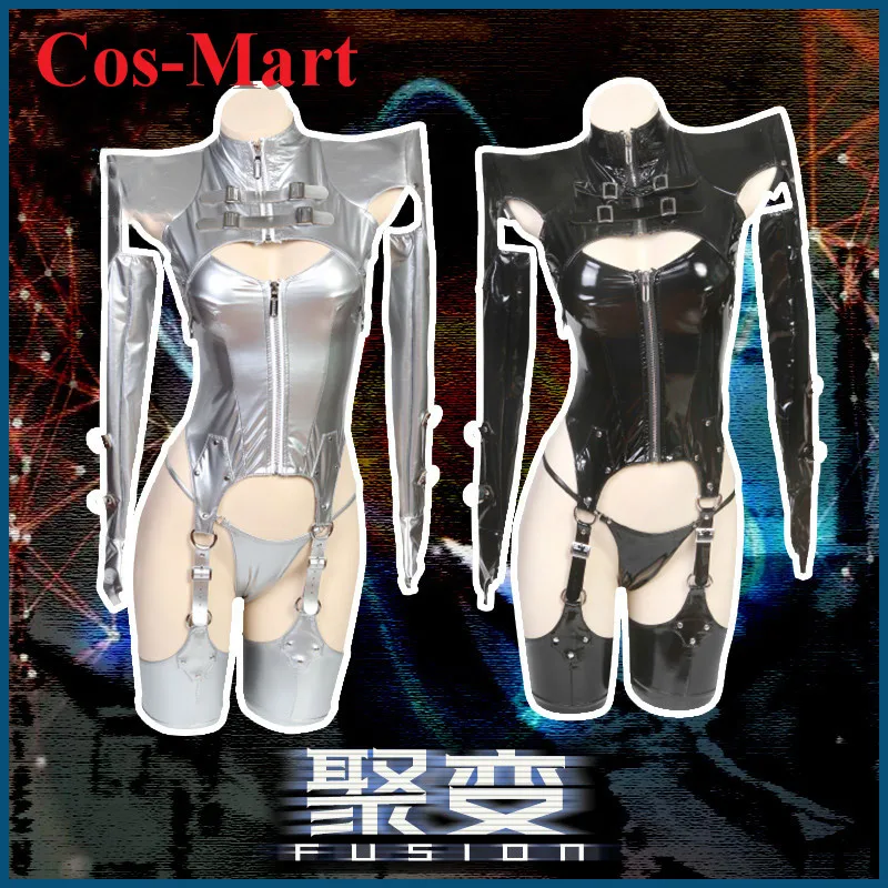 

Cos-Mart Lovely Sweet Fusion Battle Bikini Cosplay Costume Patent Leather Bunny Girl Uniforms Activity Role Play Clothing