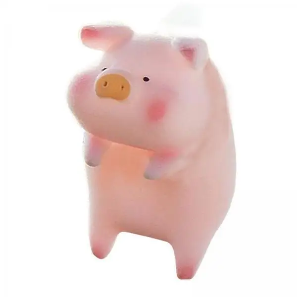 Car Figurines Flocking Animal Statue Dashboard Ornament Funny Doll Toy Gifts Car Accessories for Office Home Decoration