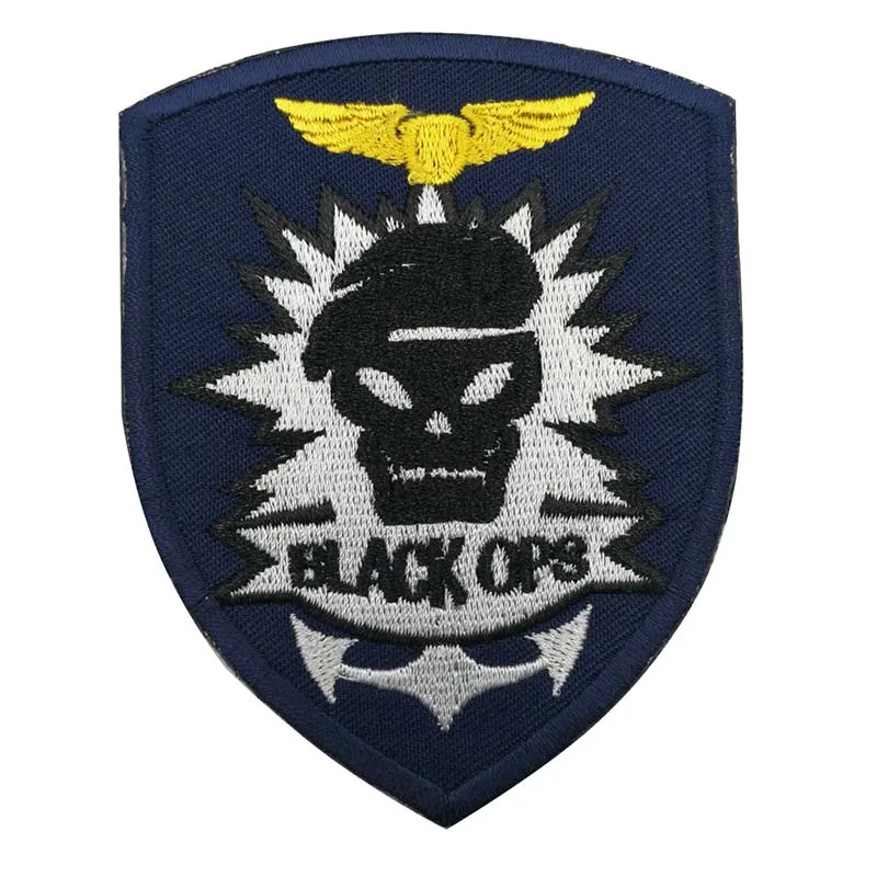 Geistergesichtsmaske, Totenkopf, Task Force 141, Taktisches Emblem, Kleidungsapplikation, Stickerei-Patch, Militärrucksack-Armband, Moral-Abzeichen – Detail 12