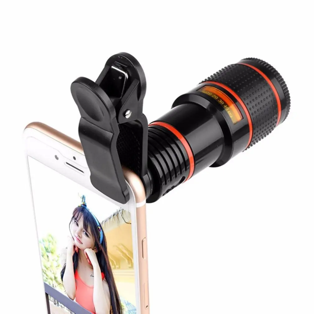 8,12 Time Telescope Mobile Phone Telephoto Lens Exquisitely Designed HD Camera Zoom External Phone Lens Dropshipping Wholesale