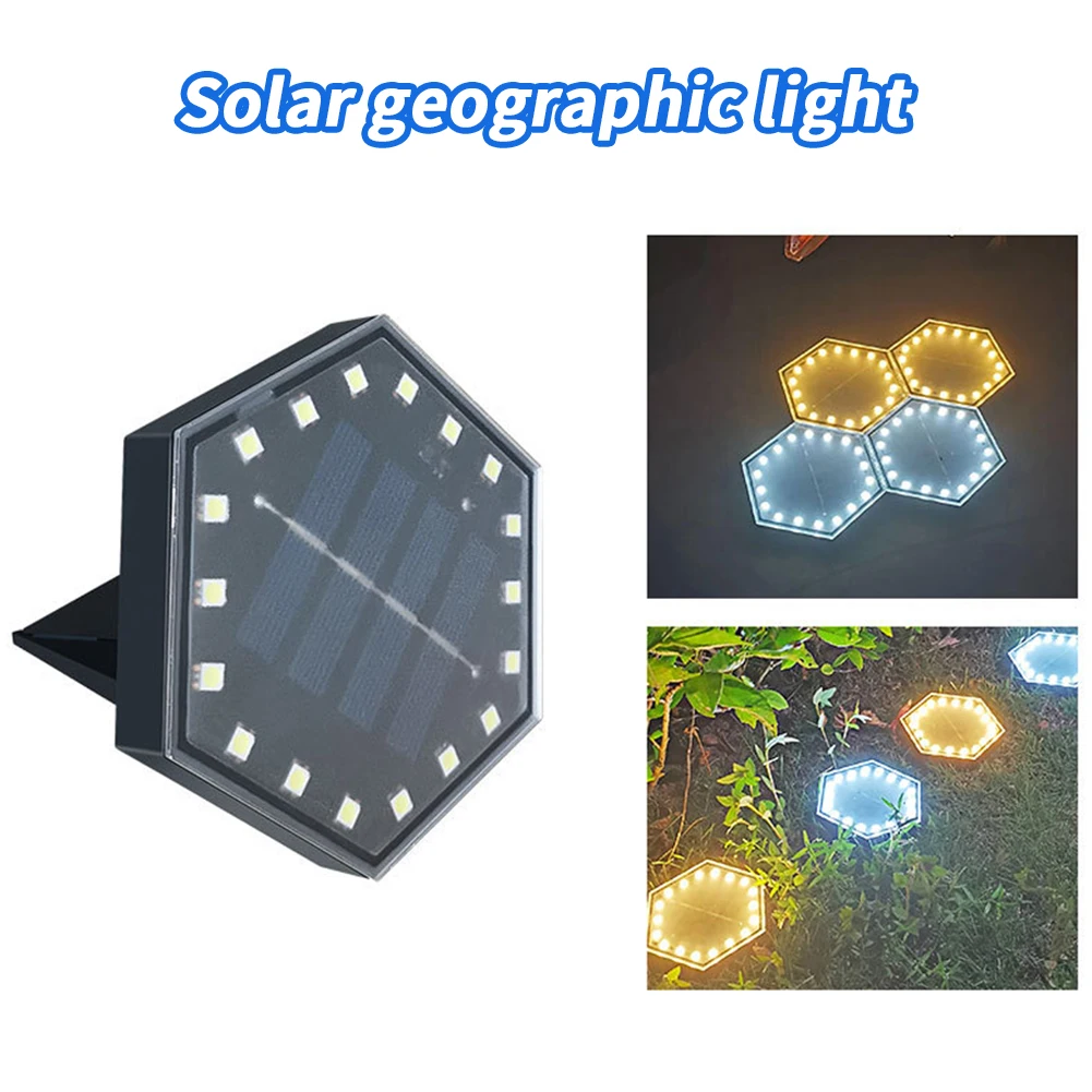 Impermeável Solar Power Ground Plug Lights Outdoor Pathway Light Indução automática Lâmpada de assoalho decorativa para quintal, rua, jardim