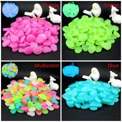 Luminous Pebbles Rocks Garden Ornaments Stone Glow In The Dark GardenFor Walkways Fish Tank Decorations 10pcs/lot 