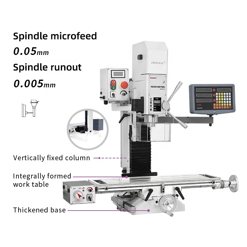 HX25VB Hot sell table vertical milling machine variable speed drilling and mini milling machines with CE