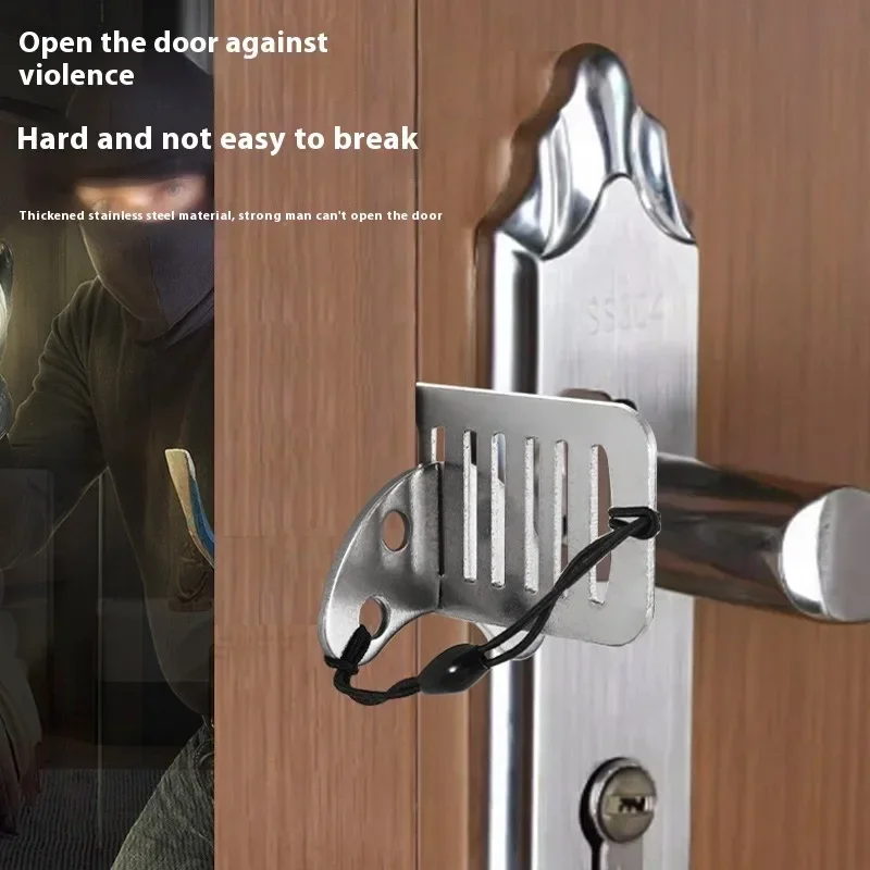 Portable Security Door Lock Travel Safety Lock for Hotel Dorm Home Use view 2