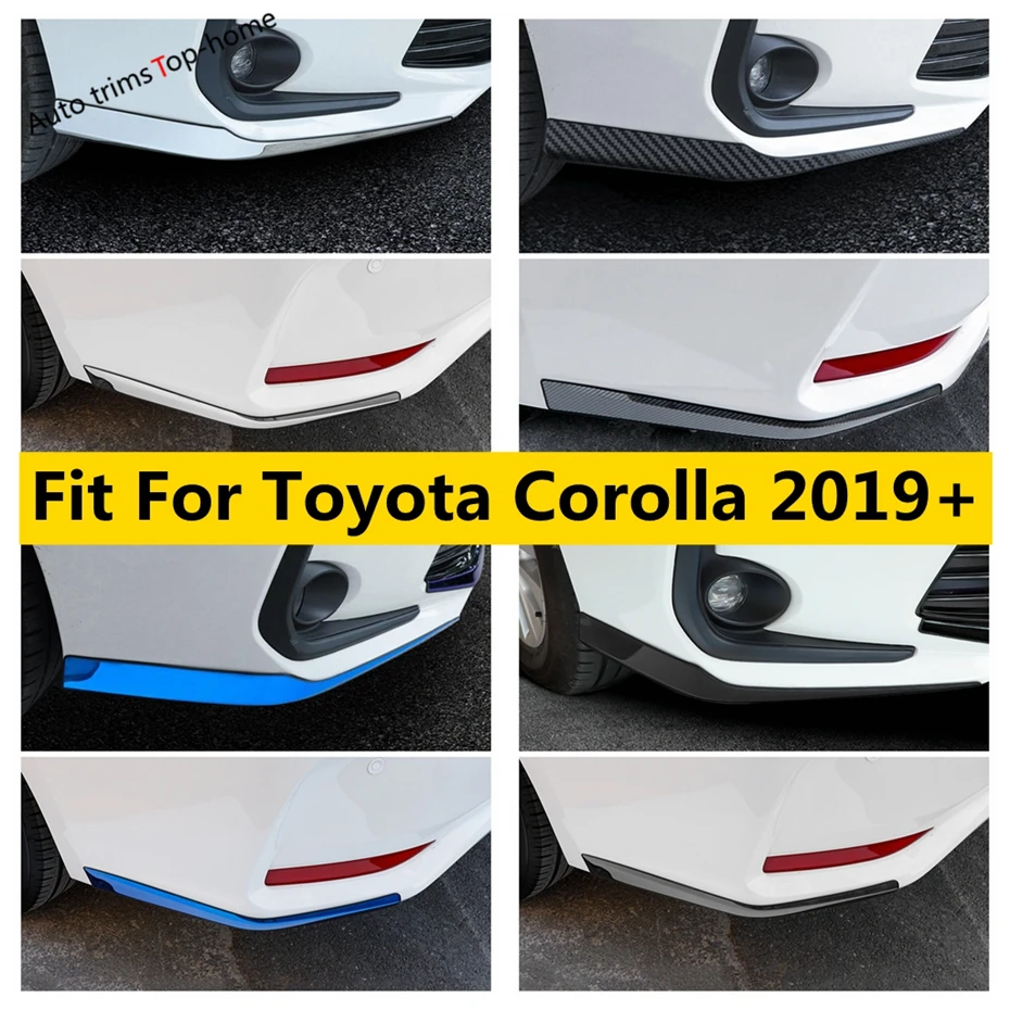 

Front Rear Bumper Corner Protection Strips Cover Trim For Toyota Corolla E210 2019 - 2025 Stainless Steel Car Accessories